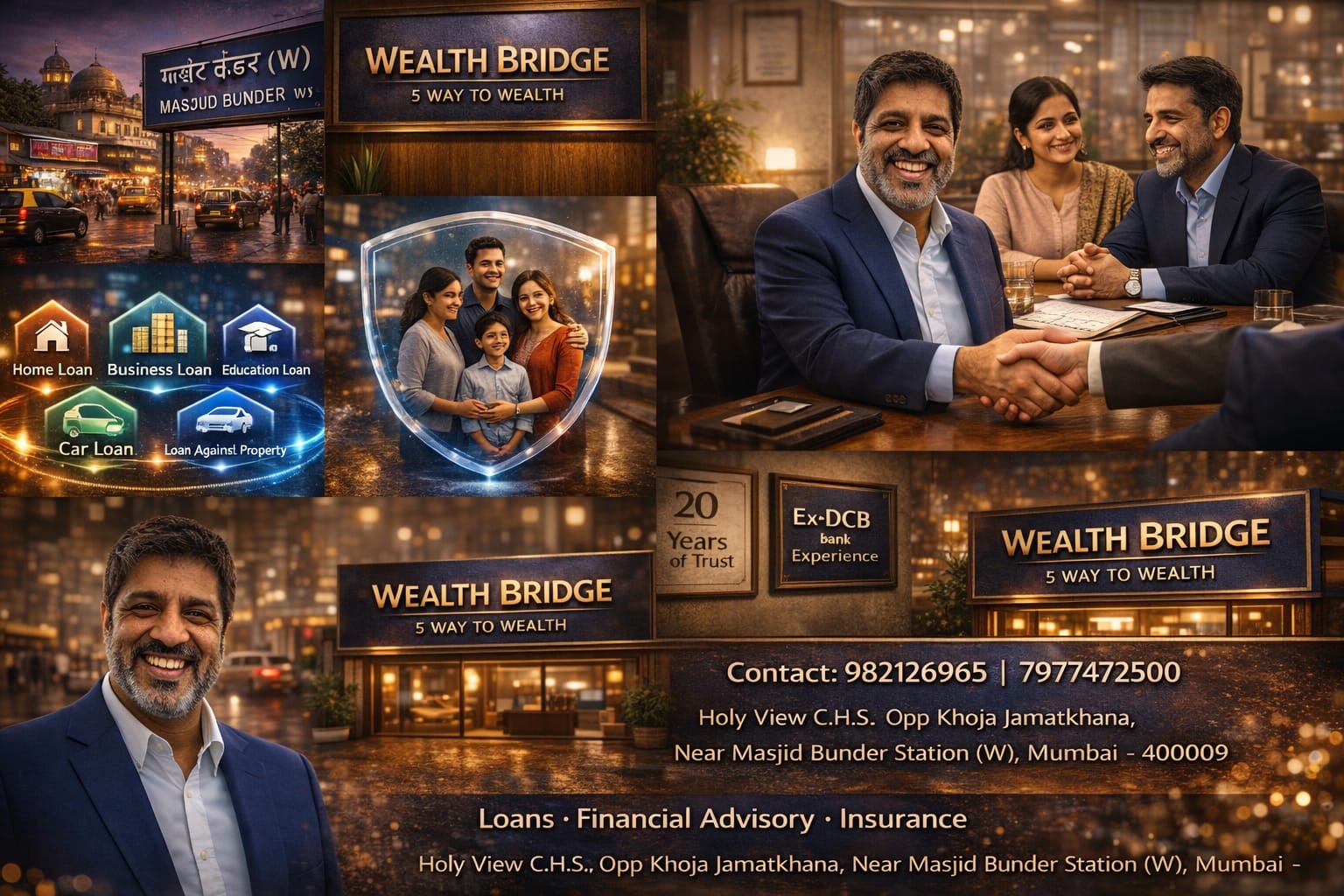 Wealth Bridge 5 — Feroz Ismail Merchant, office, services and 20 years of trust